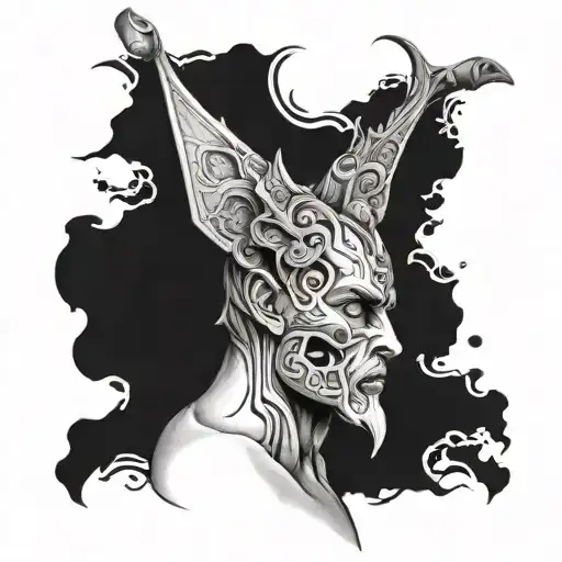 main man of story tattoo design idea