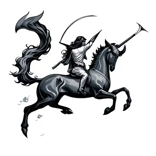 Sagittarius tattoo design idea