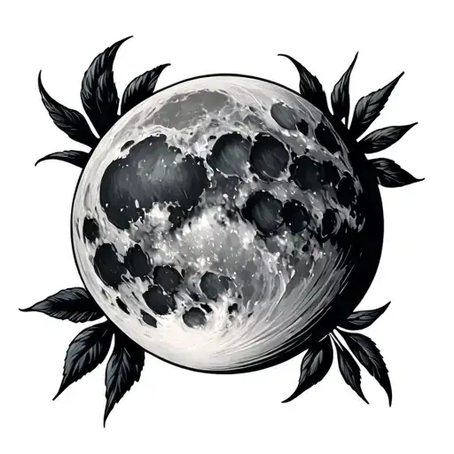 Waxing Gibbous tattoo design idea