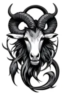 Aries, aquarius, Pisces, Taurus zodiac symbol tattoo design idea