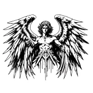 archangel uriel tattoo design idea