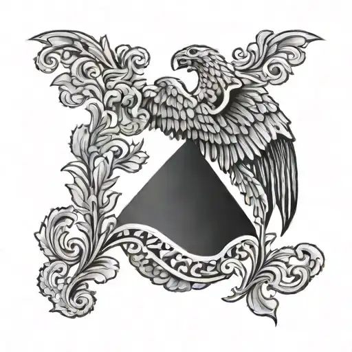 mexico flag tattoo design idea