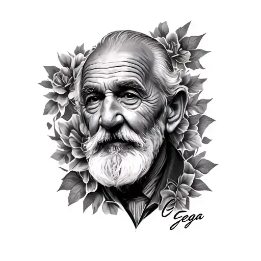 Memorial tattoo for great grandpa "Gega"  tattoo design idea