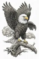 Bald Eagle tattoo design idea