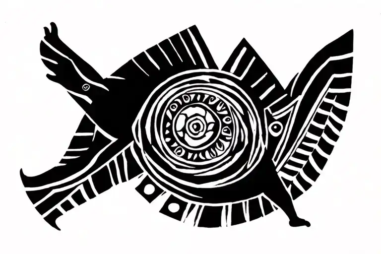 Palestinian dances tattoo design idea