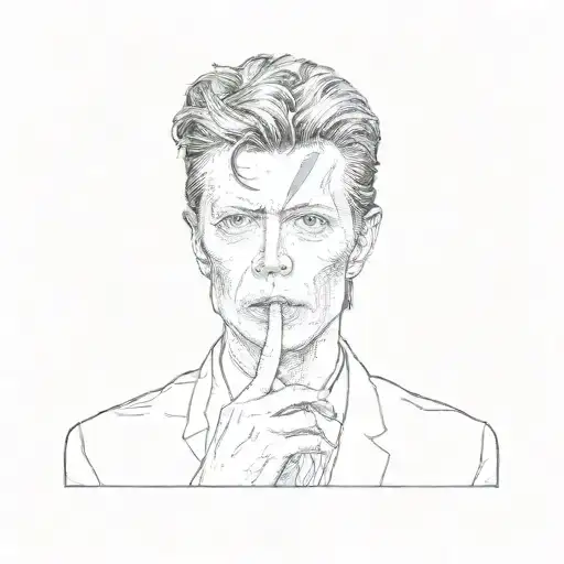 david bowie shh picture tattoo tattoo design idea