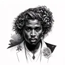 michealangelo inspired tattoo with black people tattoo design idea