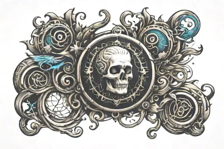 sleep token band logo tattoo design idea