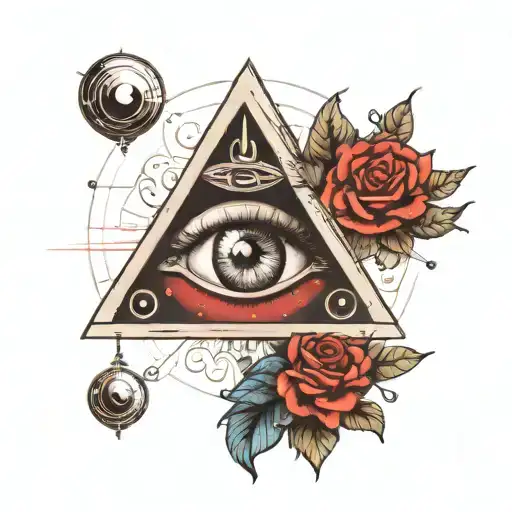 make me a third eye tattoo. make it mysterious, and include details that involve the third eye concept  tattoo design idea