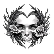 From the depths of struggle, endurance emerges, a testament to the hardworking spirit that chooses love over despair,  tattoo design idea