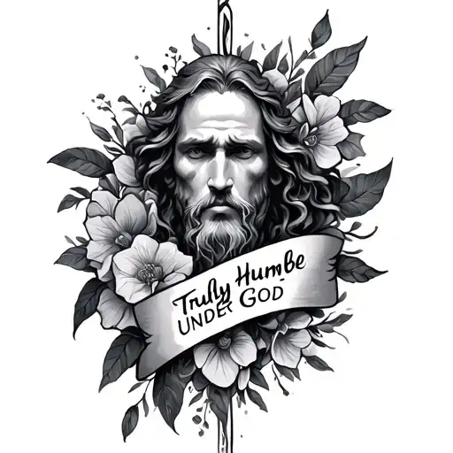 Truly Humble Under God tattoo design idea