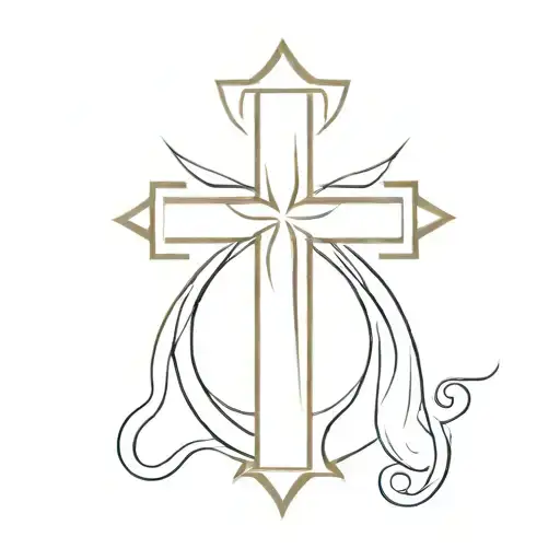 Serbian cross tattoo design idea