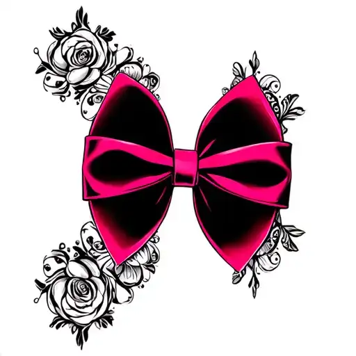 "sissy bowtie", "no background" tattoo design idea