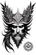 Odin tattoo design idea