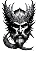 Odin tattoo design idea