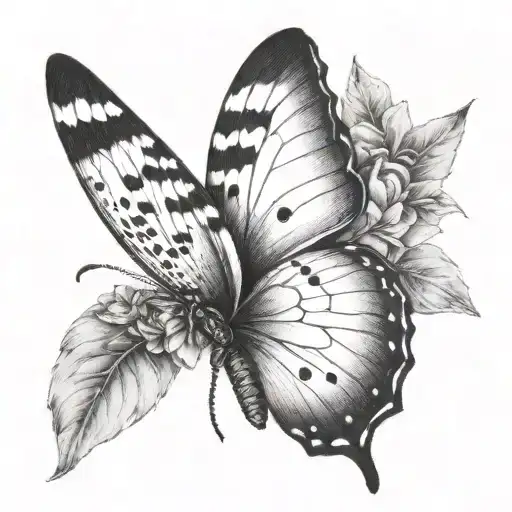 butterfly, faye (name) tattoo design idea