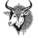 taurus and libra tattoo design idea
