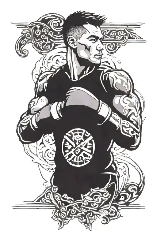 kickboxing tattoo design idea