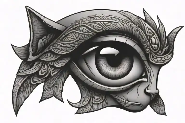 cat eyes egyptian style tattoo design tattoo design idea