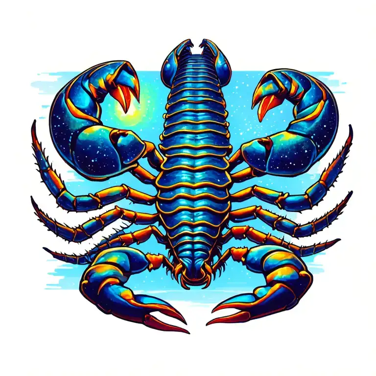 "Big scorpion on the sholder bl" space themed tattoo tattoo design idea