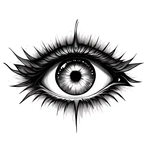 eye, fantasy, fairy tattoo design idea