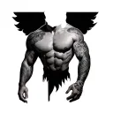 On Triceps tattoo design idea