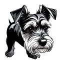 Miniature Schnauzer tattoo design idea