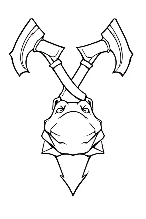 army, bulldog, coss tomahawks, ford tattoo design idea