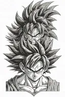 Son goku ultrainstinct tattoo design idea