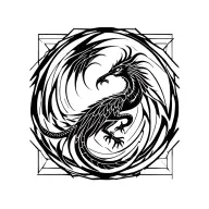 cobra phoenix rising from the ashes tattoo design idea