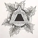 Alpha and Omega tattoo design idea