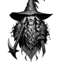 Viking Witch tattoo design idea