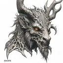 wendigo tattoo design idea