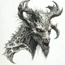 wendigo tattoo design idea