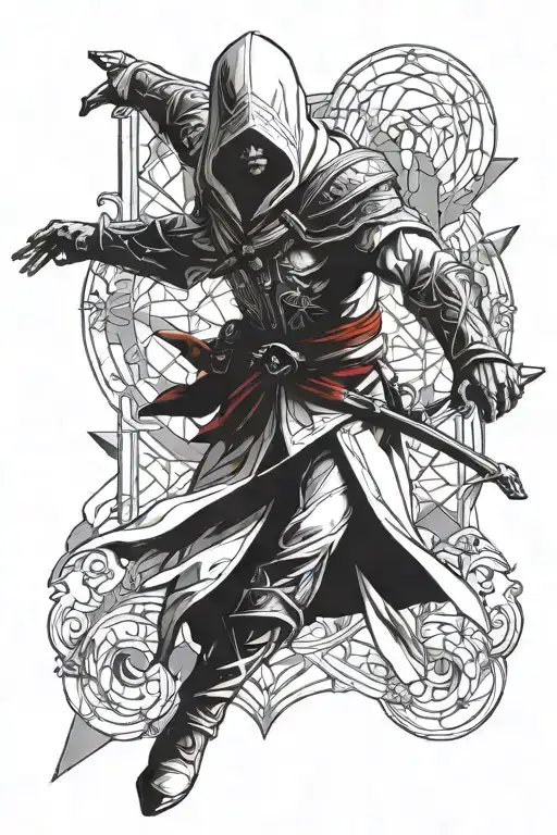 Ezio, Geometry, Assassin's Creed, Leonardo davinci glider tattoo design idea