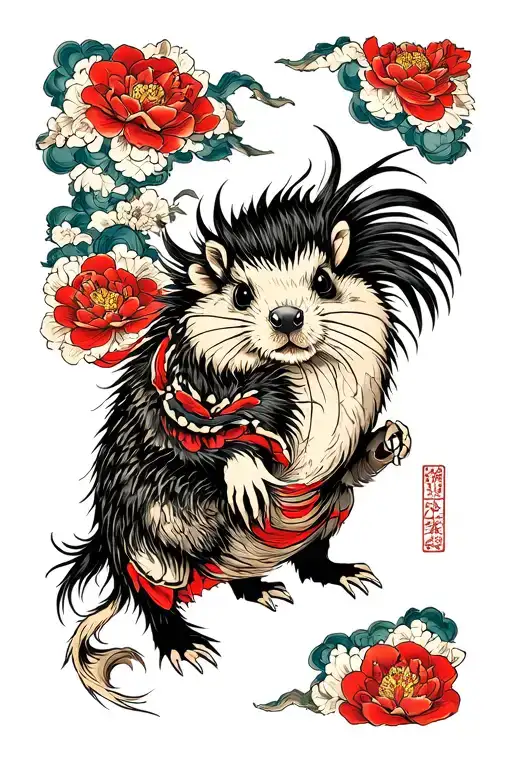 Berserk grounhog tattoo design idea