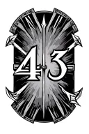 viking roman numeral 4 13 with arrow through it tattoo design idea