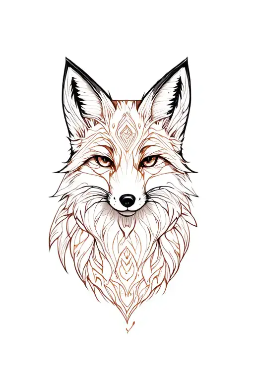 Virgo Fox tattoo design idea