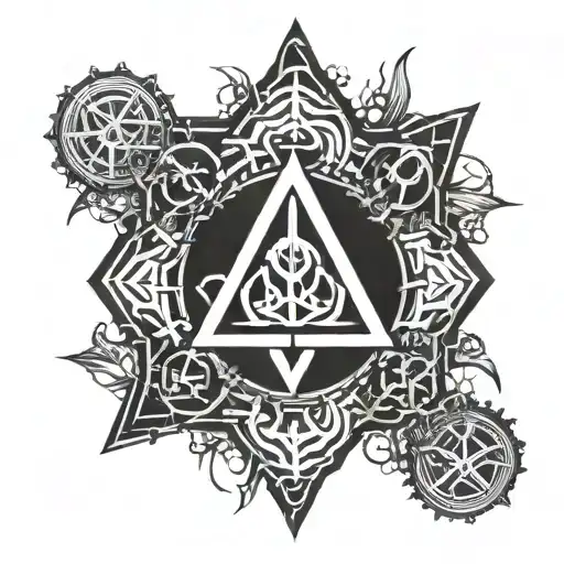 greed symbol cybersiglism tattoo design idea