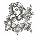 jessica rabbit tattoo design idea