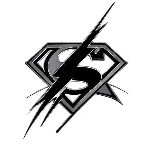 The flash and superman logo tattoo design idea