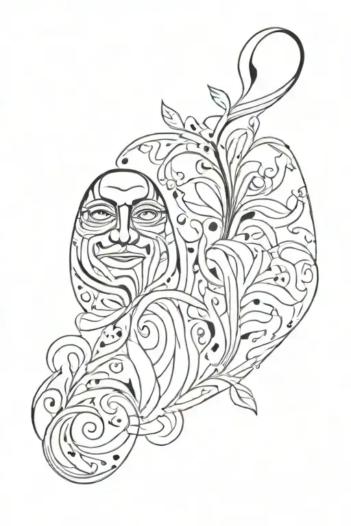 nana and papa tattoo design idea