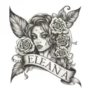 My name is Elena, I'm 20 years old, I'm Italian and I suffer from anxiety and eating disorders tattoo design idea