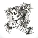 My name is Elena, I'm 20 years old, I'm Italian and I suffer from anxiety and eating disorders tattoo design idea