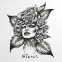 My name is Elena, I'm 20 years old, I'm Italian and I suffer from anxiety and eating disorders tattoo design idea