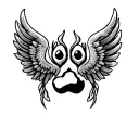 Paw Print With Wings tattoo design idea