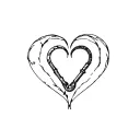 two sided making a heart, one side is a tow truck hook, other side is a poison tree, along the right side put the date  tattoo design idea