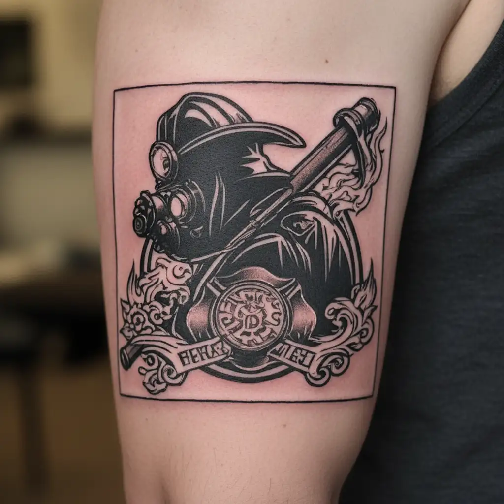 Firefighter tattoo design idea