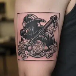 Firefighter tattoo design idea