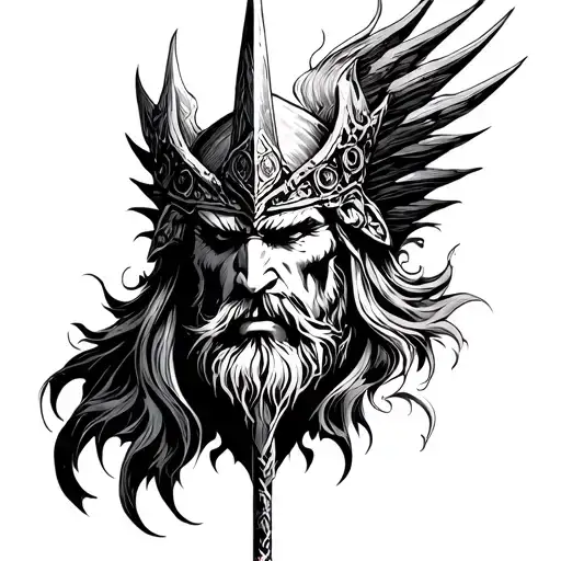 ares god of war tattoo design idea